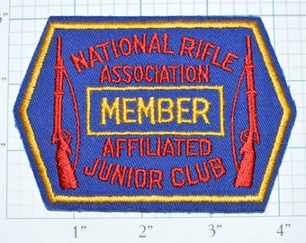 National Rifle Association (NRA) Member Junior circa 1960s Rare Sew-On VIntage Patch *Only 1 Available*