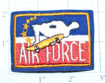 Air Force Skateboarding Iron-on Patch Vintage Patch Jeans Patch Jacket Patch Backpack Patch Applique Embroidered Patch Streetwear e20g