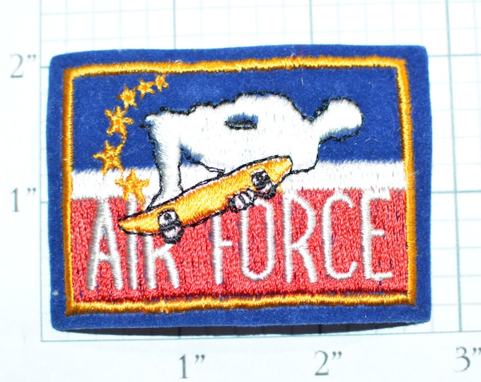 Air Force Skateboarding Iron-on Patch Vintage Patch Jeans Patch Jacket Patch Backpack Patch Applique Embroidered Patch Streetwear e20g