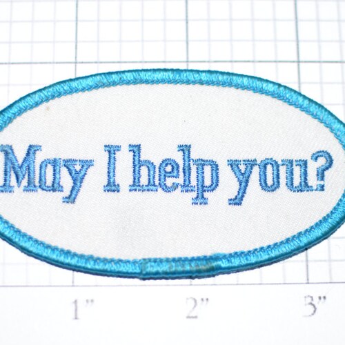 May I Help You Vintage Ironon Patch Customer Service Etsy