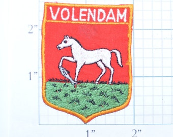 Voldendam Netherlands Rare Vintage Sew-on Travel Patch Souvenir Memorabilia, Jeans Jacket Patch Backpack Patch Embroidered Patch e18x