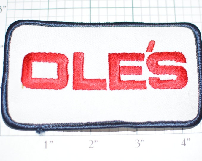 OLE'S Home Center DEFUNCT Southern California Business Rare Vintage Iron-On Patch for Uniform Jacket Work Shirt Souvenir Collectible e10b