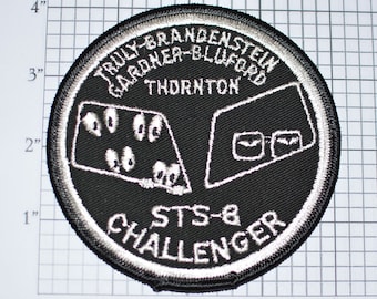 Mint 4" STS-8 Space Shuttle Challenger Alternate Mission Patch NASA Embroidered Iron-on Patch Collectible e22g