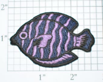 Fish Iron-on Vintage Applique Embroidered Clothing Patch for Jean Jacket Shirt Hat Coat Sewing Craft Project Aquarium Kids Clothes e31i