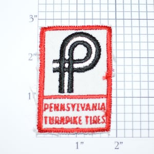 Pennsylvania Turnpike Tires Company Sew-On Vintage Clothing Patch Biker Jacket Vest Uniform Shirt Emblem Logo Insignia Tyre Auto Mechanic