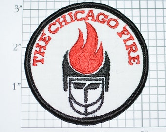 The Chicago Fire 1974 Vintage Sew-on Patch for Jacket Shirt Defunct World Football League (WFL) Collectible Memorabilia Sports Souvenir s16