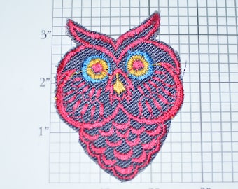 Owl Sew-On Vintage Embroidered Patch Backpack Patch Jeans Patch Shirt Patch Clothing Patch Nature Bird Jacket Patch Vest Patch Cute Fun e19x