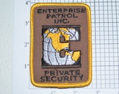 Enterprise Patrol Inc. Private Security Iron-On Vintage Embroidered Patch Uniform Shirt Jacket Guard Bouncer Bodyguard Sentry Cosplay e30a