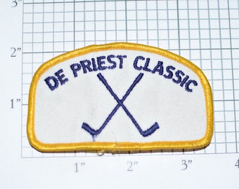 De Priest Classic Vtg Iron-on Embroidered Clothing Patch for Jacket Shirt Jersey Hat Backpack Sports Memorabilia Collectible Souvenir e30q