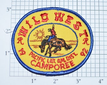 Royal Rangers Wild West 1992 Pacific Latin America District Camporee Vintage Embroidered Clothing Patch Souvenir Collectible Emblem e31k