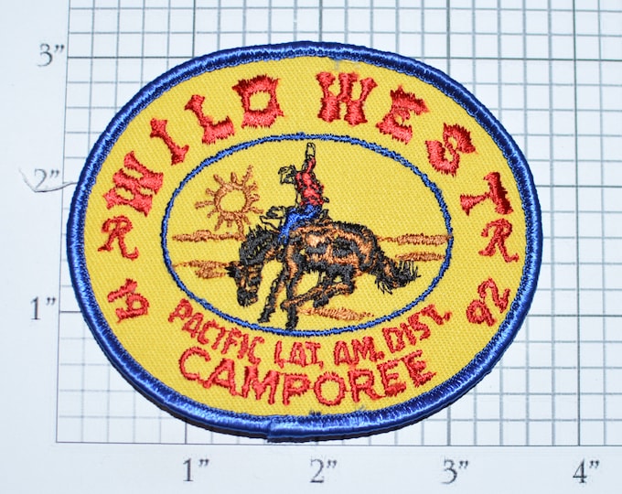 Royal Rangers Wild West 1992 Pacific Latin America District Camporee Vintage Embroidered Clothing Patch Souvenir Collectible Emblem e31k