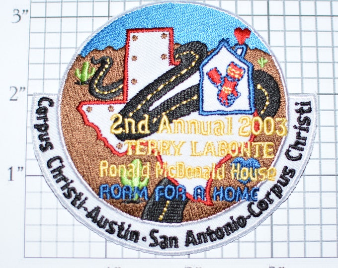 2nd Annual Terry Labonte Roam For a Home Foundation Iron-on Patch Jacket Patch Hat Patch Shirt Patch Biker Patch Motorcycle Patch Texas e22k