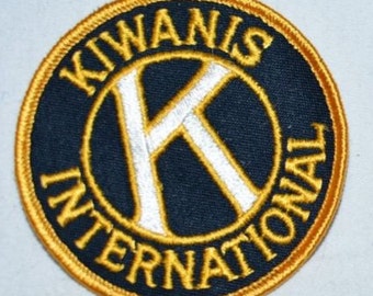 KIWANIS INTERNATIONAL 3" Embroidered Vintage Clothing Patch Volunteer Charity Children Jacket Patch Shirt Patch Hat Patch Jeans Patch s17