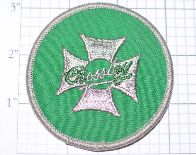 CROSSLEY - British Motor Vehicle Manufacturer from 1904 - 1958 -  Vintage Sew-On Patch Jacket Patch Shirt Patch Hat Patch Collectible-  s8