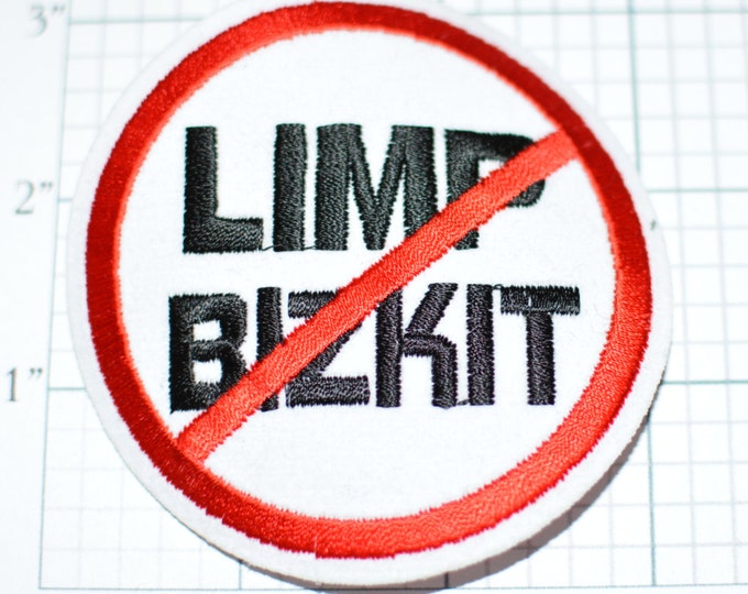 Limp Bizkit, Licensed Iron-on Clothing Patch Band Merchandise for Jacket Backpack Jeans Shirt Vest Applique Do Not Enter Stay Out Emblem s8