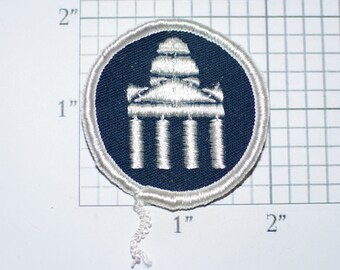 RARE Vintage Sew-on Travel Patch Souvenir Gift Keepsake Memorabilia Backpack Scrapbook Crest Worms a.Rh Cathedral Dom Rhineland, Germany