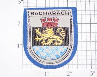 RARE Vintage Sew-on Travel Patch Souvenir Gift Keepsake Memorabilia Backpack Scrapbook Crest Worms a.Rh Cathedral Dom Rhineland, Germany