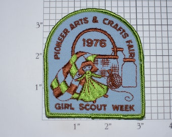 No Border Emblem Logo Kids Clothes DIY Children Tres Condados Girl Scout Council California Vintage Iron-on Embroidered Clothing Patch