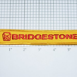 Bridgestone Motorcycles Iron-On Authentic Vintage Embroidered Clothing Patch Biker Jacket Vest Racing Tires Tyre Mechanic Workshirt Logo s16