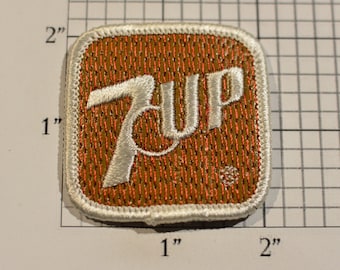 7Up Rare Authentic Vintage Iron-On Embroidered Clothing Patch Soft Drink Employee Uniform Jacket Vest Shirt Hat Emblem Keepsake Collectible