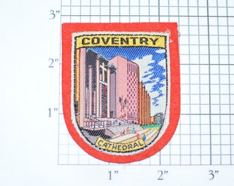 Coventry Cathedral RARE Vintage Sew-on Embroidered Clothing Patch Travel Trip Souvenir Memorabilia, Jeans Jacket Backpack Emblem England UK