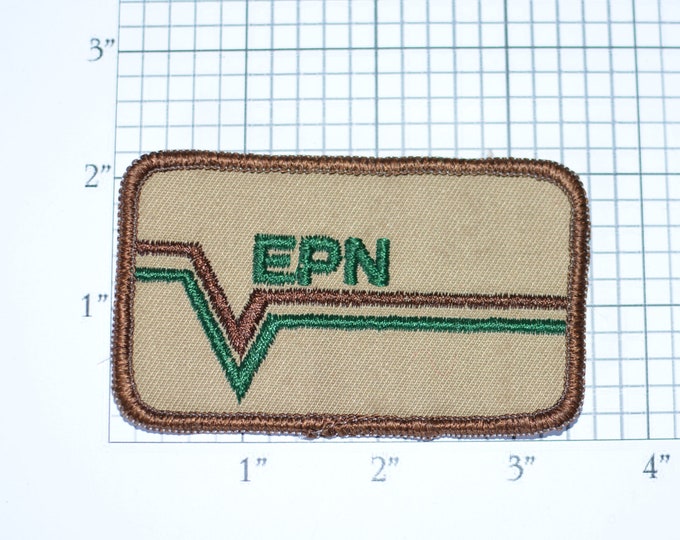 EPN (Banvel) Vintage Embroidered Sew-on Clothing Patch for Uniform Jacket Work Shirt Vest Company Emblem Logo Insignia Crops Agriculture
