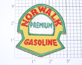 Norwalk Premium Gasoline Vintage Embroidered Sew-on Patch for Uniform Jacket Work Shirt Automotive Man Cave Garage Car Guy Service Station