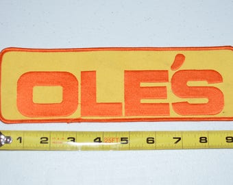 OLE'S Home Center DEFUNCT Southern California Business Rare LARGE Vintage Iron-On Patch Uniform Jacket Work Shirt Souvenir Collectible e5