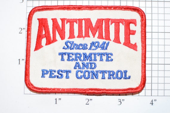 Antimite Termite And Pest Control Since 1941 Iron On Vintage Etsy