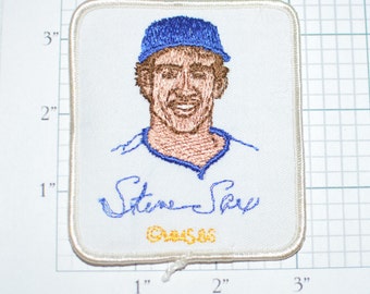 STEVE SAX Vintage Souvenir Iron-on Embroidered Patch All-Star Baseball Player Collectible Sports Memorabilia for Jersey Shirt Hat Jacket s2