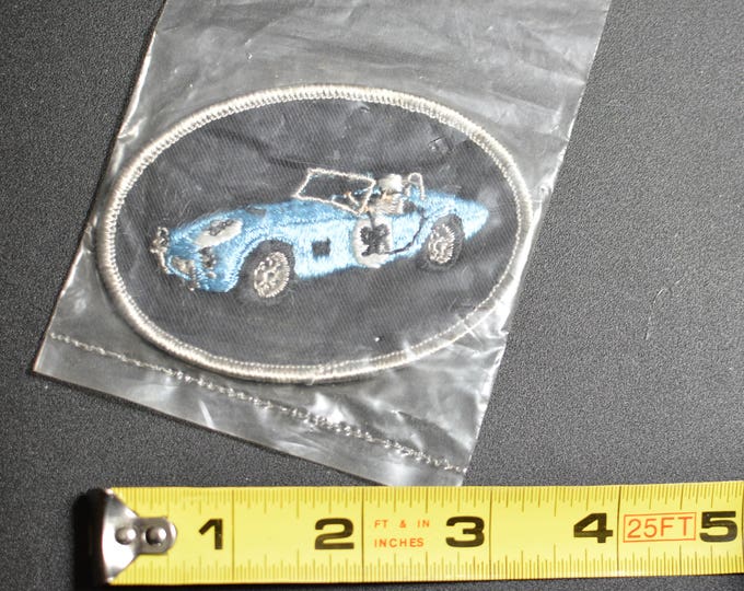 Dal-Emblem Licensed Vintage 1967 Shelby Cobra Swiss Embroidered Patch Sew-on Applique Sports Car Emblems Automobilia Collectible Insignia t1