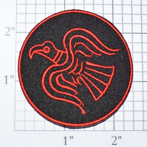 Odin Raven Huginn Muninn Migard, Norse Mythology Embroidered Iron-on Patch Jeans Patch Jacket Patch Backpack Patch Applique Bird Symbol s3a