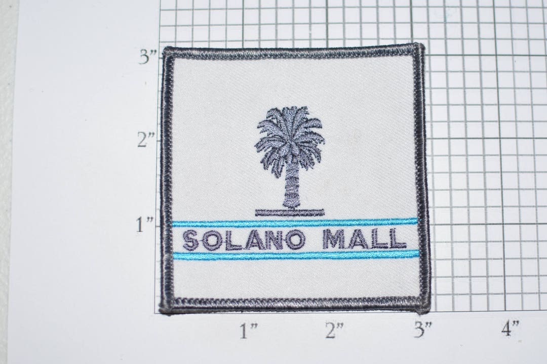 Solano Mall Town Center Vintage Ironon Embroidered Clothing Patch for
