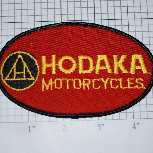 HODAKA Motorcycles RARE Vintage Sew-on Embroidered Clothing Patch Biker Jacket Vest MC Emblem Logo Japanese Motorcycle Rider Collectible