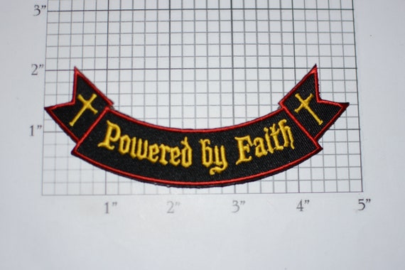 or Sew On Jesus Is The Cure Iron-On Embroidered Clothing Patch for Biker Jacket Vest MC Motorcycle Rider Christ Christian Religious Faith