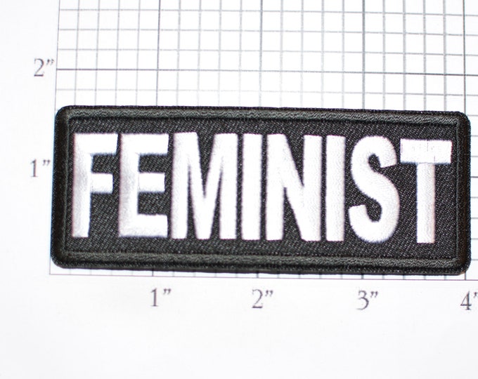 Feminist Iron-on (Or Sew-on) Embroidered Clothing Patch Biker Jacket Vest Motorcycle MC Lady Rider Womens Lib Solidarity Sorority Sisterhood