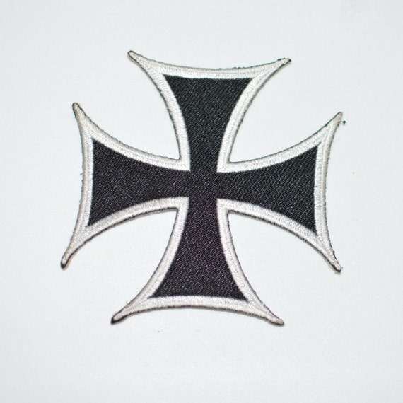 Black Iron Cross Patch