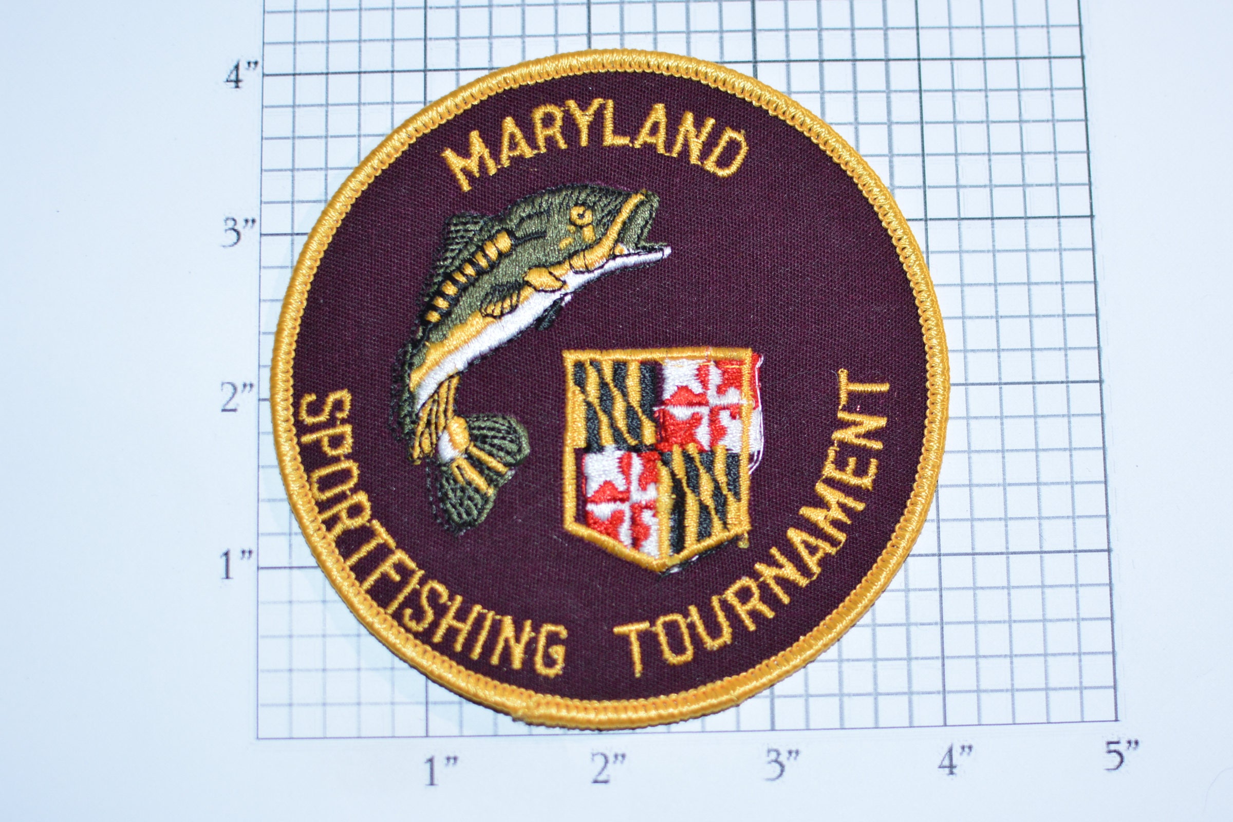 Maryland Sportfishing Tournament Largemouth Bass Iron-On