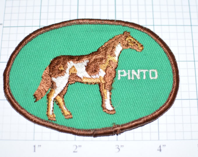 PINTO Horse Breed Horse Lovers Equestrian Vintage Iron-on Embroidered Clothing Patch Gift Idea Cowboy Jacket Patch Vest Patch Hat Patch f1