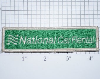 National Car Rental Vintage Embroidered Clothing Patch for Uniform Shirt Jacket Vest Workshirt Emblem Logo Insignia Costume Cosplay Memento