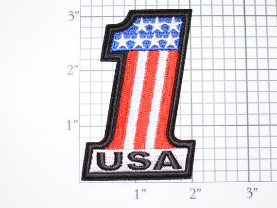 USA Embroidered Flag Patch, Jacket Patch Biker Vest Patch, Love of Country US  Flag Patch, Patriotic Patch, Iron-on Flag Patch, Hat Patch 