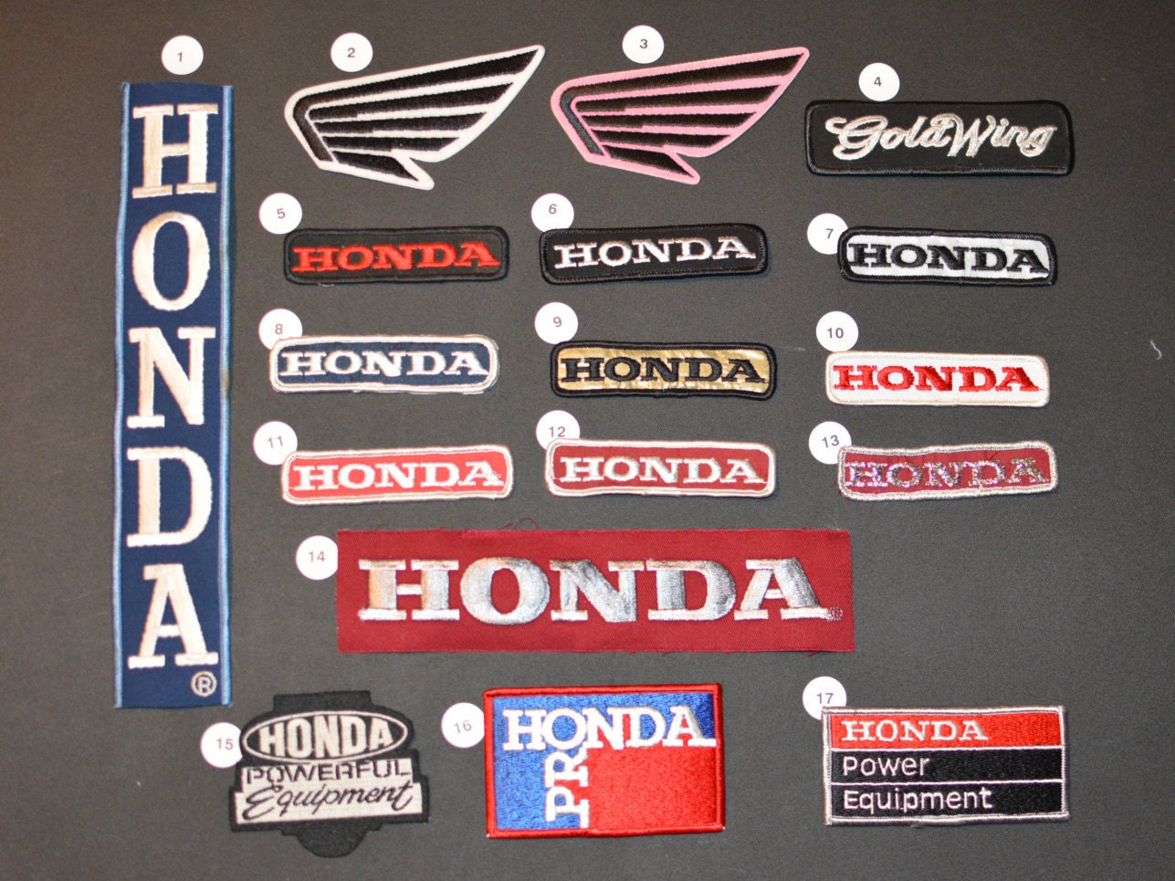 Sewing on Clothes HRC Honda Racing Motorcycle  Patches Logo Embroidery Iron on
