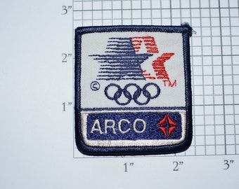Los Angeles 1984 Olympics Sponsor Vintage Arco Oil Gasoline Embroidered Clothing Patch Collectible Memorabilia Insignia Souvenir Keepsake