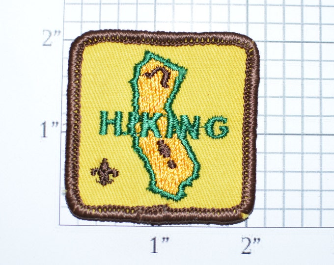 California Hiking Vintage Embroidered Sew-on Clothing Applique Patch Badge Cub Boy Scouts BSA Uniform Shirt Vest Hat Sewing Emblem e28r