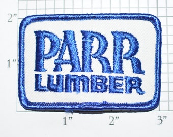 PARR Lumber Vintage Embroidered Iron-on Clothing Patch for Uniform Workshirt Jacket Name Work Shirt Logo Employee Oregon Washington e33t