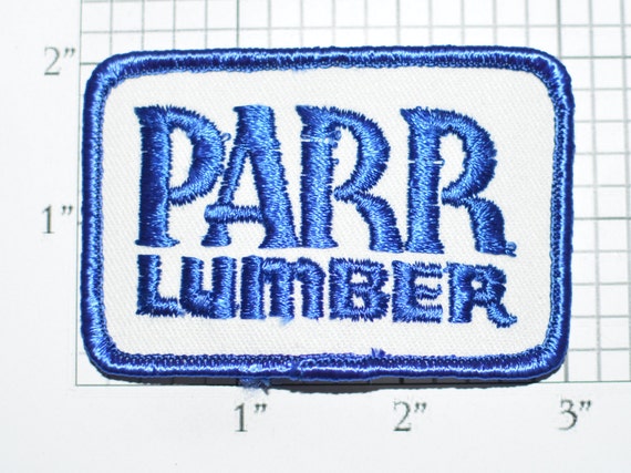 PARR Lumber Vintage Embroidered Iron-on Clothing Patch for Uniform Workshirt Jacket Name Work Shirt Logo Employee Oregon Washington e33t