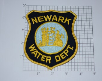 Newark (New Jersey NJ) Iron-on Vintage Embroidered Clothing Patch Work Shirt Jacket Insignia Logo Emblem Operator Engineer Employee Retiree