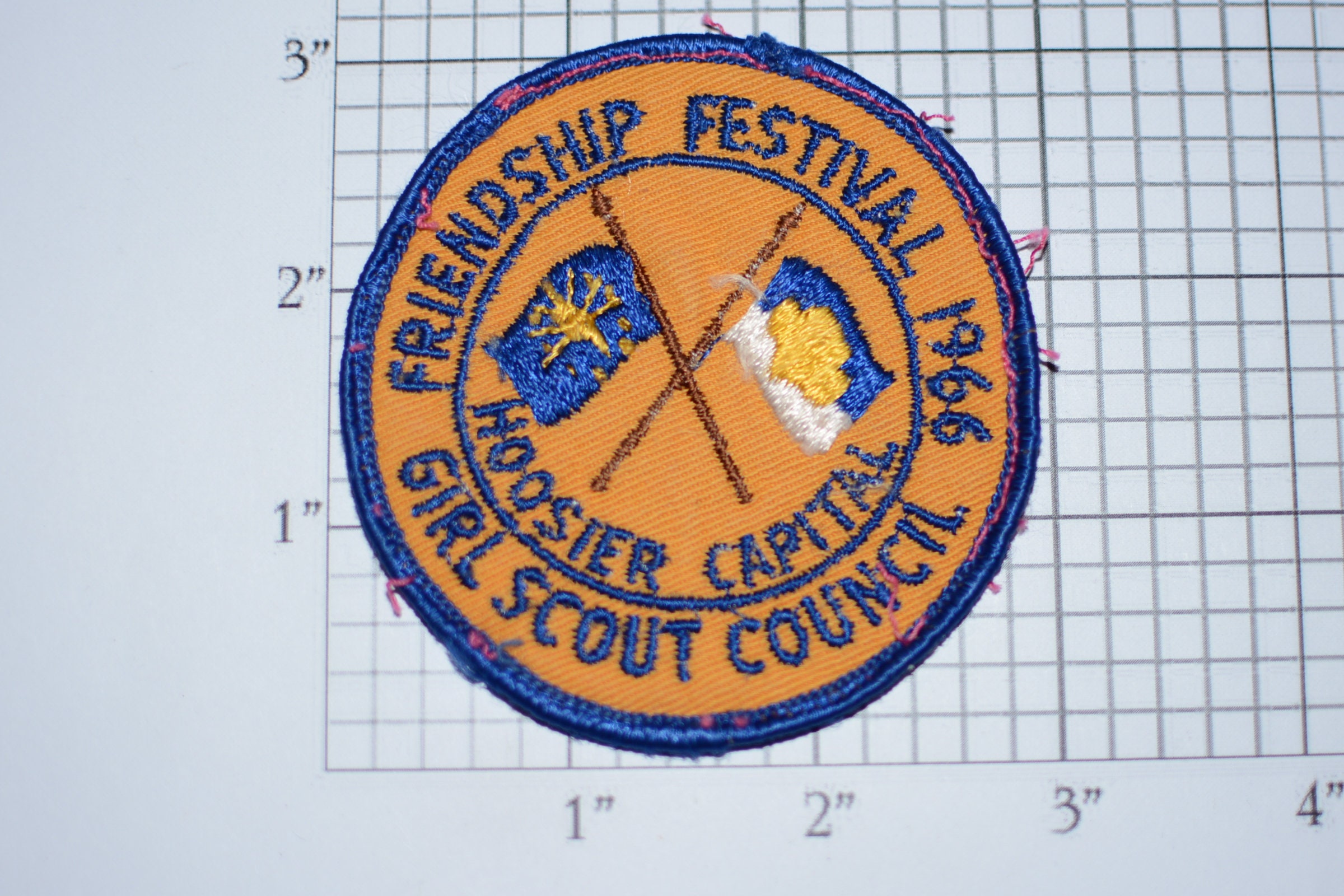 Vintage Patch Sew on Patches Girl Scout Boy Scout Badge Scouts in Action  Camp Trefoil Scouting Memorabilia Mall Patches 