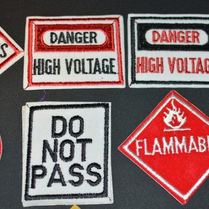 Traffic Road & Warning Signs Embroidered Vintage Patches - Etsy