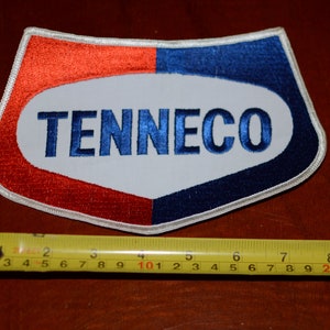 TENNECO Gas Oil Vintage Embroidered Sew-on Patch for Uniform Jacket Work Shirt Automotive Man Cave Garage Car Guy Service Station Petroleum